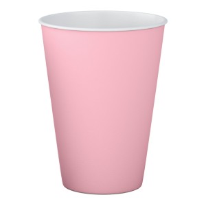 Copos de Papel 250ml - Rosa Bebê c/8 Make+