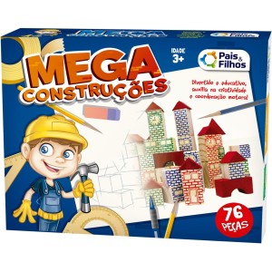 Mega Construções 76 Peças 7395 Pais e Filhos