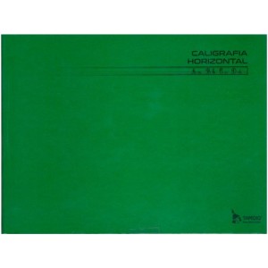 Caderno de Caligrafia 1/4 Horizontal Verde 96fls Tamoio