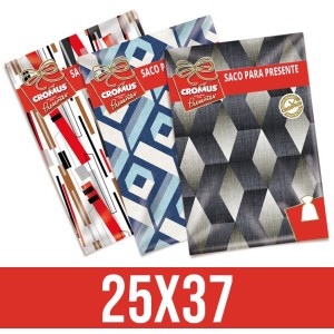 Saco para Presente 25cm x 37cm Cromus