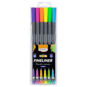 Caneta Fineliner 0.4mm Neon c/6 BRW