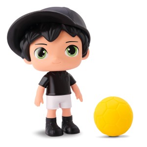 Boneco Max Futebol Preto e Branco 1165 Silmar Brinquedos