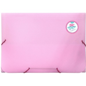 Pasta Sanfonada A4 com 12 Divisões Rosa Pastel 811PP-RS DAC