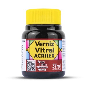 Verniz Vitral 37ml - Vermelho Carmim 509 Acrilex