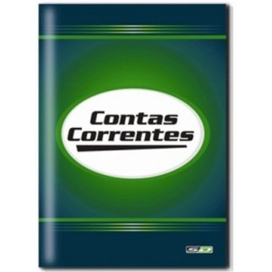 Livro Contas Correntes 1/4 100 Folhas São Domingos