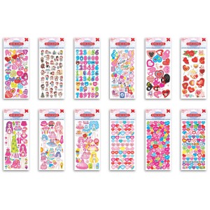 Cartela de Adesivos - Princesa Kids Make+