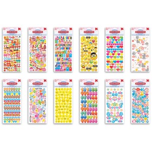 Cartela de Adesivos - Divertidos Kids Make+