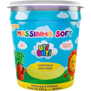 Massa de Modelar 500g - Amarela Uti Guti