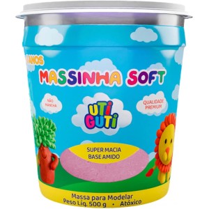 Massa de Modelar 500g - Rosa Claro Uti Guti