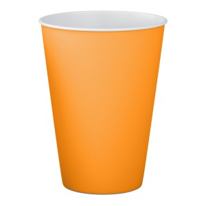 Copos de Papel 250ml - Laranja Neon c/8 Make+