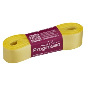Fita de Cetim n.5 0242 - Amarelo Canário Progresso
