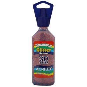 Tinta Dimensional Glitter 3D 35ml - Rosé 214 Acrilex