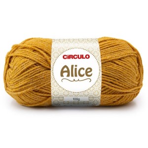 Lã Alice 7093 - Mostarda 100g Circulo