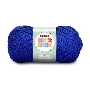 Lã Mais Bebê 2550 - Azul Bic 100g Circulo
