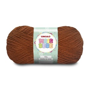 Lã Mais Bebê 7821 - Achocolatado 100g Circulo