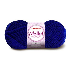 Lã Mollet 40g 0512 - Azul Bic Circulo