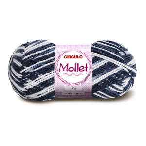 Lã Mollet 40g 9016 - Zebra Circulo