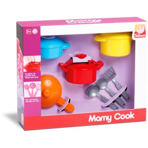 Jogo de Panelas Mamy Cook Chef 6105 Silmar Brinquedos