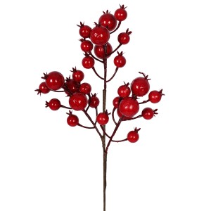 Enfeite Natalino Haste Berries Vermelho 46cm 52187 Grillo