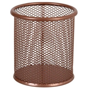 Porta Caneta Aramado Redondo - Rosé Gold BRW