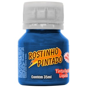 Tinta Facial Líquida 35ml - Azul Rostinho Pintado