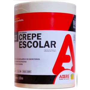 Fita Crepe Branca 19mm x 10m c/6 Adere