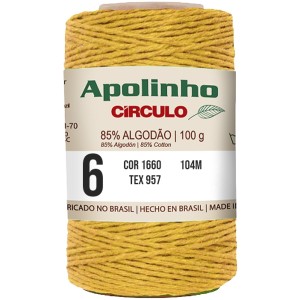 Barbante Apolinho n.6 1660 - Amarelo Circulo