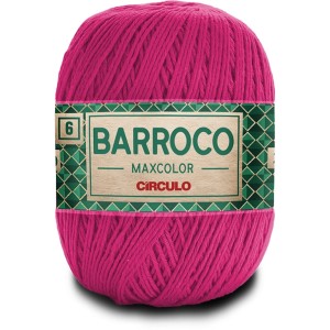Barbante Barroco MaxColor n.6 400g 6116 - Rosa Choque Circulo