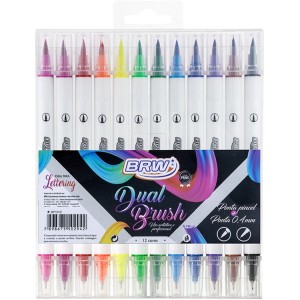Brush Pen 12 Cores Dual Evoke BRW