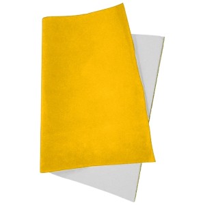 Papel Camurça (Aveludado) 40x60cm - Amarelo c/25