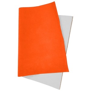 Papel Camurça (Aveludado) 40x60cm - Laranja c/25