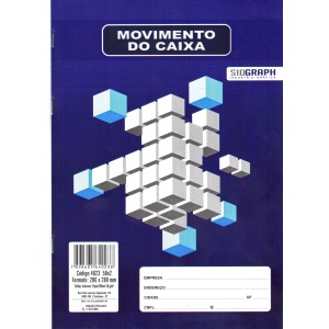 Livro Movimento do Caixa Ofício 100 Folhas SidGraph