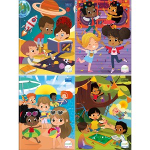 Caderno de Caligrafia Pauta Verde Sapeca 40fls Tilibra