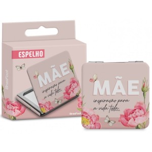 Espelho de Bolsa Individual - Mãe Inspiração para a Vida Brasfoot