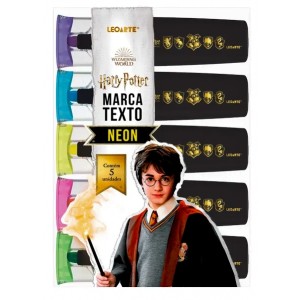 Marca Texto 5 Cores Harry Potter Leoarte