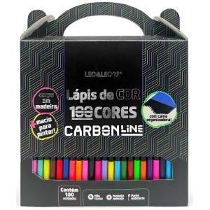 Lápis de Cor 100 Cores Carbon Leo e Leo