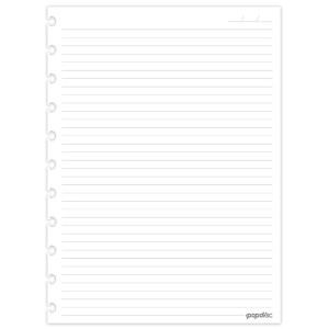 Refil para Caderno de Disco Pautado Grande 90g c/50 Folhas Pop Disc