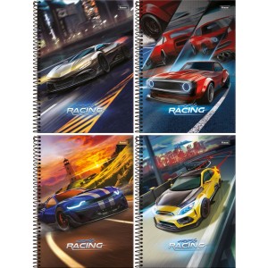 Caderno 10 Matérias Cross Racing 160 Folhas Foroni