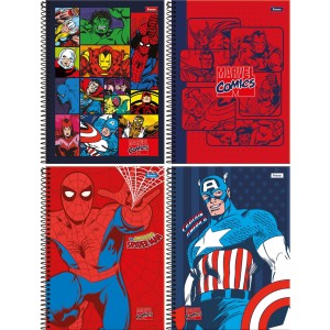 Caderno 10 Matérias Marvel Comics 160 Folhas Foroni