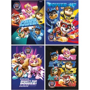 Caderno Brochura 1/4 Patrulha Canina The Mighty Movie 80fls Foroni