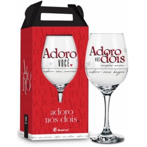 Taça Vinho - Adoro Nós Dois Brasfoot