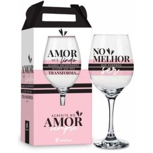 Taça Vinho - Amor Que Nos Transforma Brasfoot