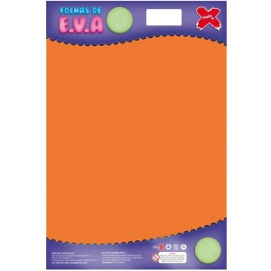 Placa de EVA Liso 40x60cm - Laranja c/10