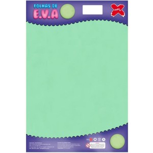 Placa de EVA Liso 40x60cm - Verde Claro c/10
