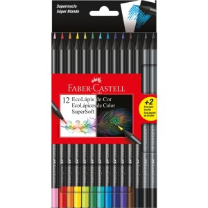 Lápis de Cor 12 Cores Supersoft Faber Castell