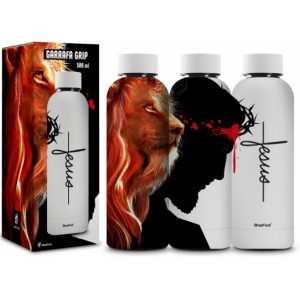 Garrafa Térmica Grip 500ml - Fé Jesus Brasfoot