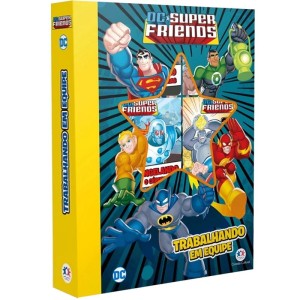 Livro Box com 6 Minilivros - DC Super Friends - Trabalhando em Equipe Ciranda Cultural
