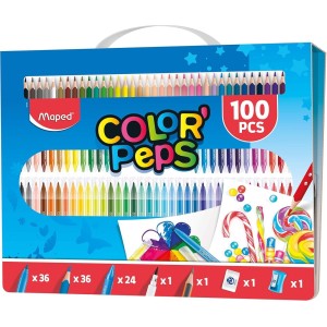 Super Kit de Pintura Color Peps 100 Peças Maped