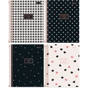 Caderno 1 Matéria Audrey 80 Folhas Cadersil