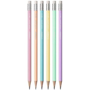 Lápis Preto N2 Swano Pastel com Borracha Stabilo